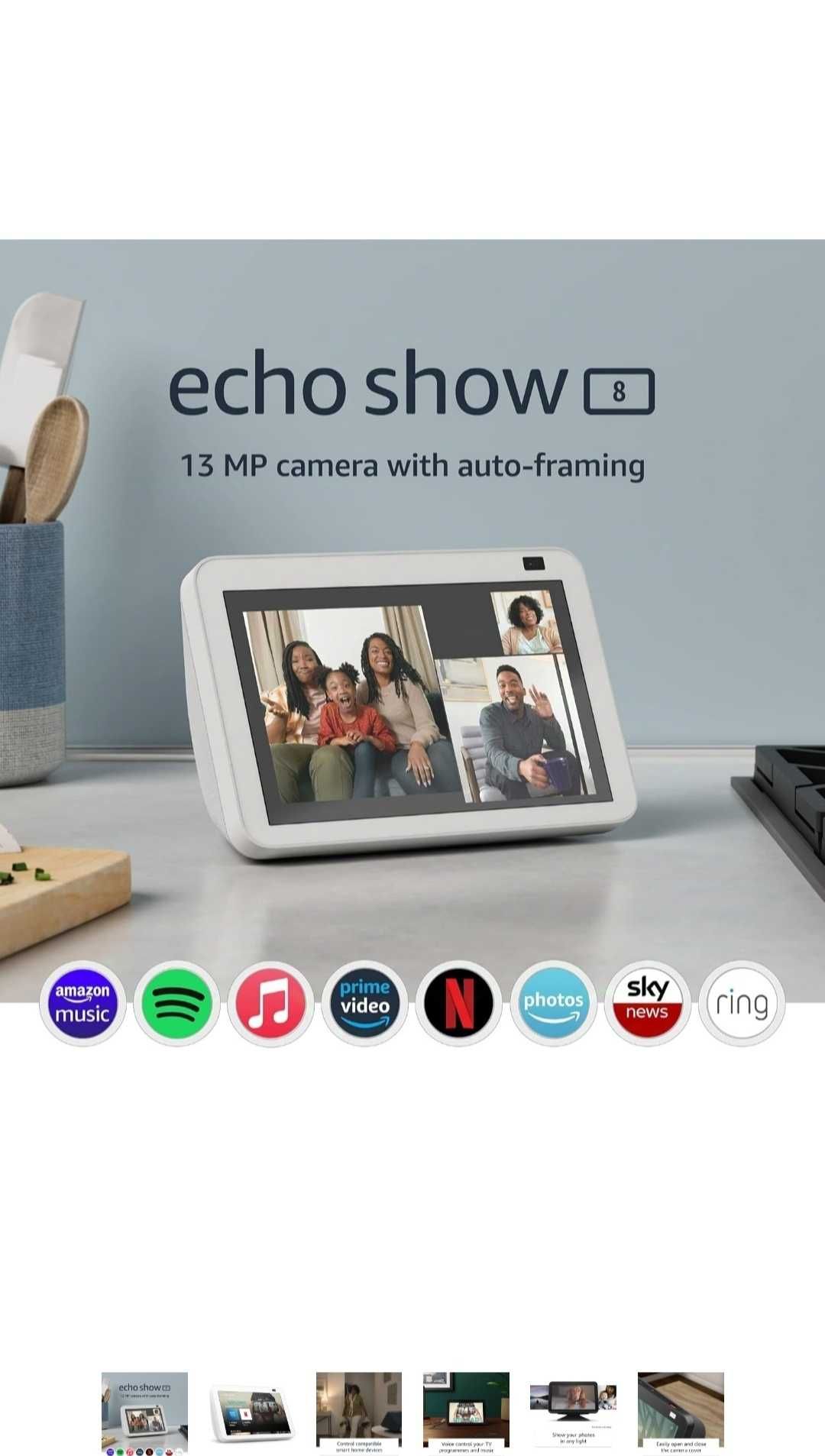 Amazon Echo Show 8" 2nd , Умен екран на Амазон