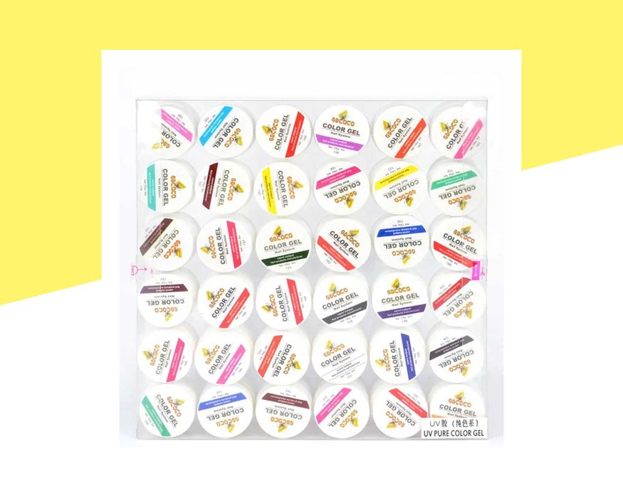 Комплект UV/LED гел бои GDCOCO – 36 броя, гел лакове