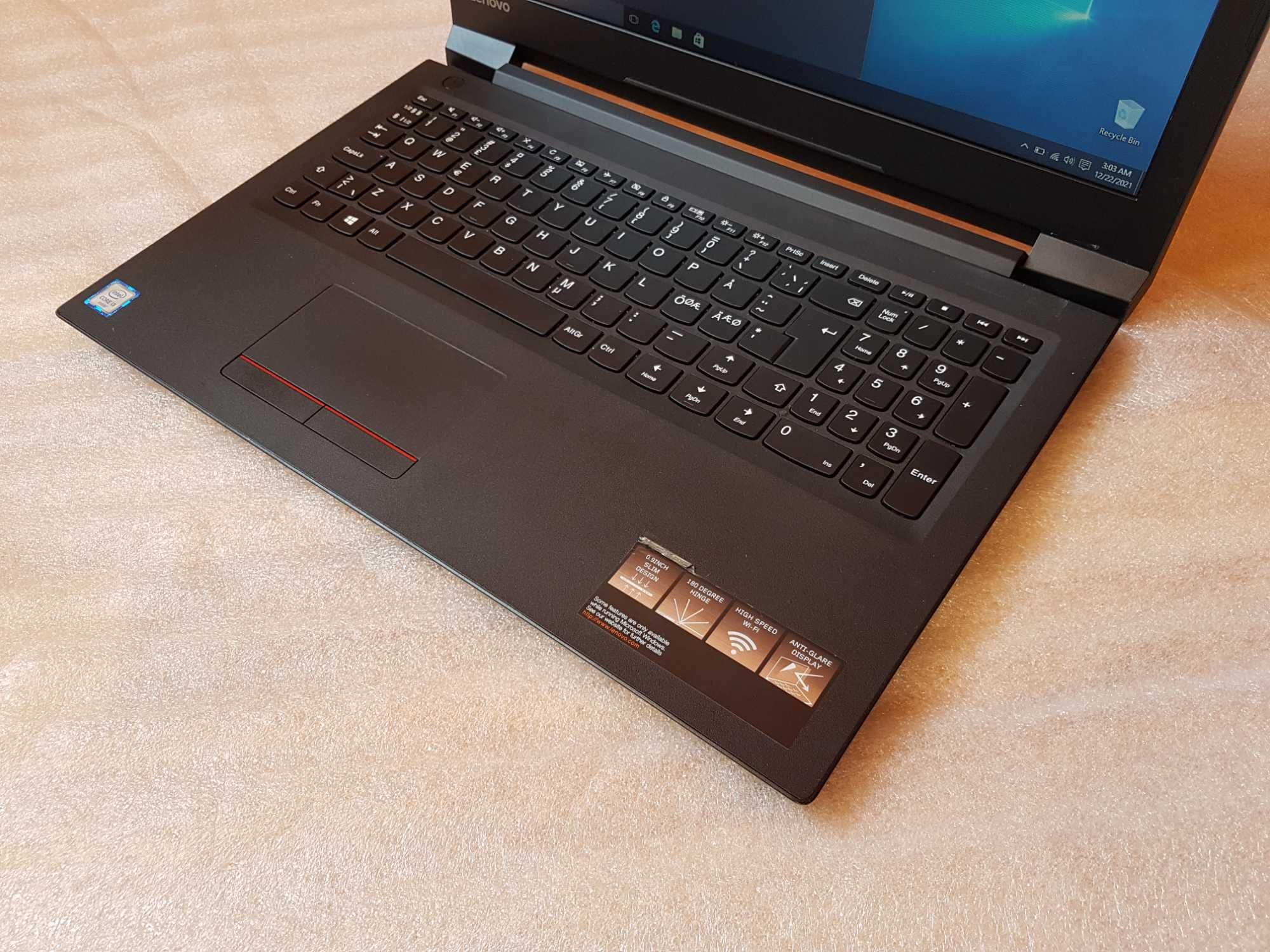 Laptop Lenovo V110 15.6", i3-6006u, 8 GB RAM, SSD 128 GB, bateria 4h
