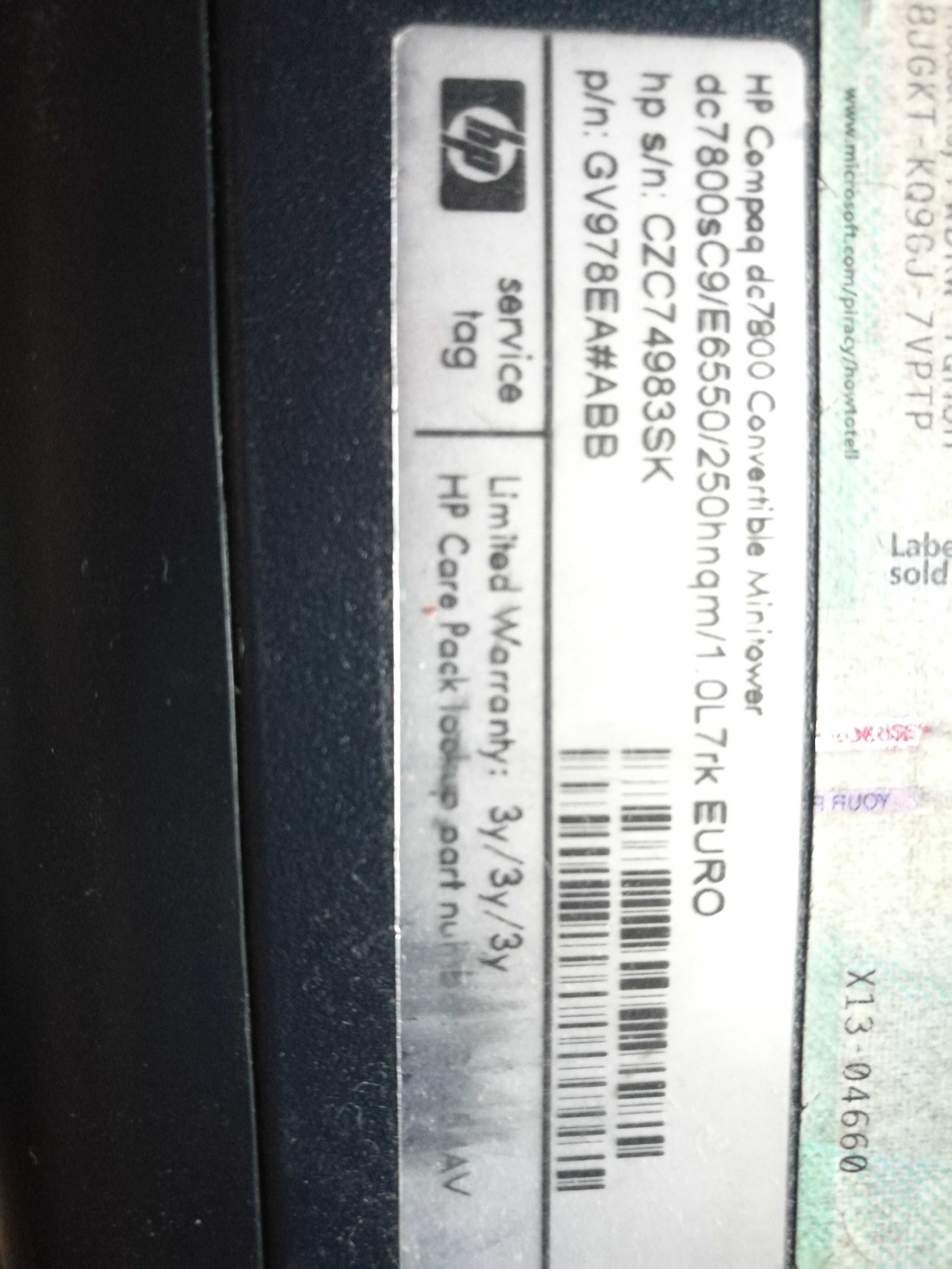 Hp compaq dc7900