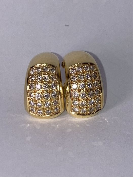 Cercei aur 18kt.cu diamante 1.00ct