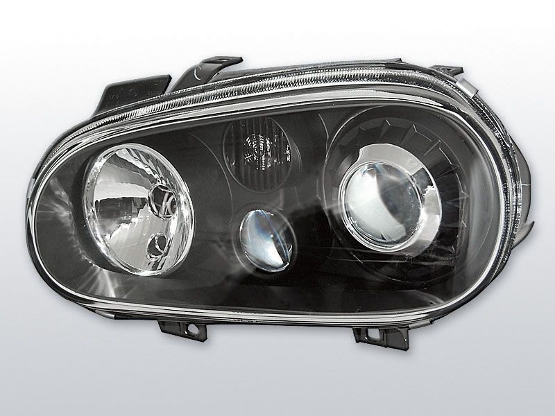 Faruri VW Golf 4 97-04 R32 Look negru