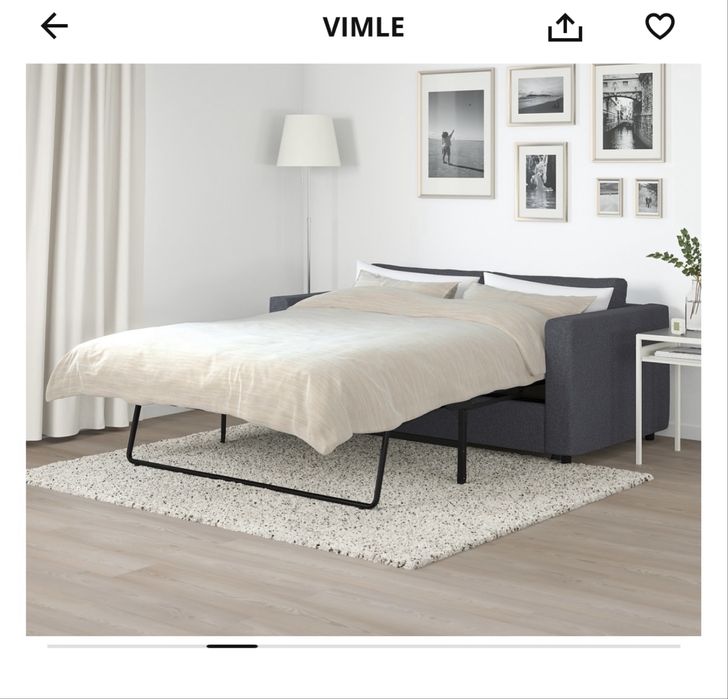 Canapea extensibila 2 locuri gri inchis model BACKABRO