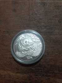 Китайска панда 1994- 1 унция сребърна монета 999
