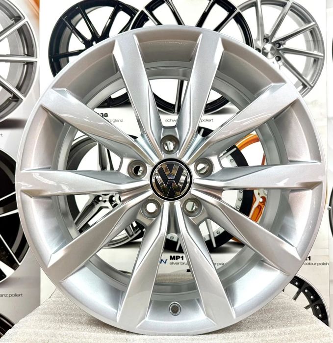 Jante aliaj originale Vw Golf 6, Golf 7, Golf 8, EGolf, Tiguan, T-roc, Touran, Passat, noi, 17 inch
