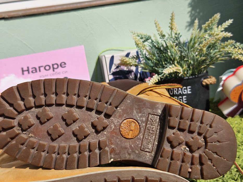 Timberland високи ботуши от кожа N39
