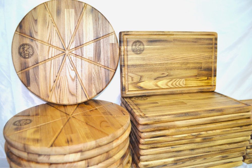 Доски из дерева Астана. Доски для пиццы, стейков, нарезок