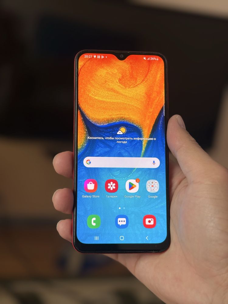 Samsung A20 сост рабочий полный оригнал телеофн катпайт норма жасайды