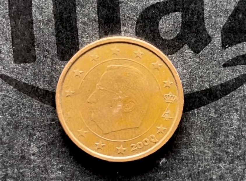 Moneda rară 2 euro cent, anul 2000 - Belgia