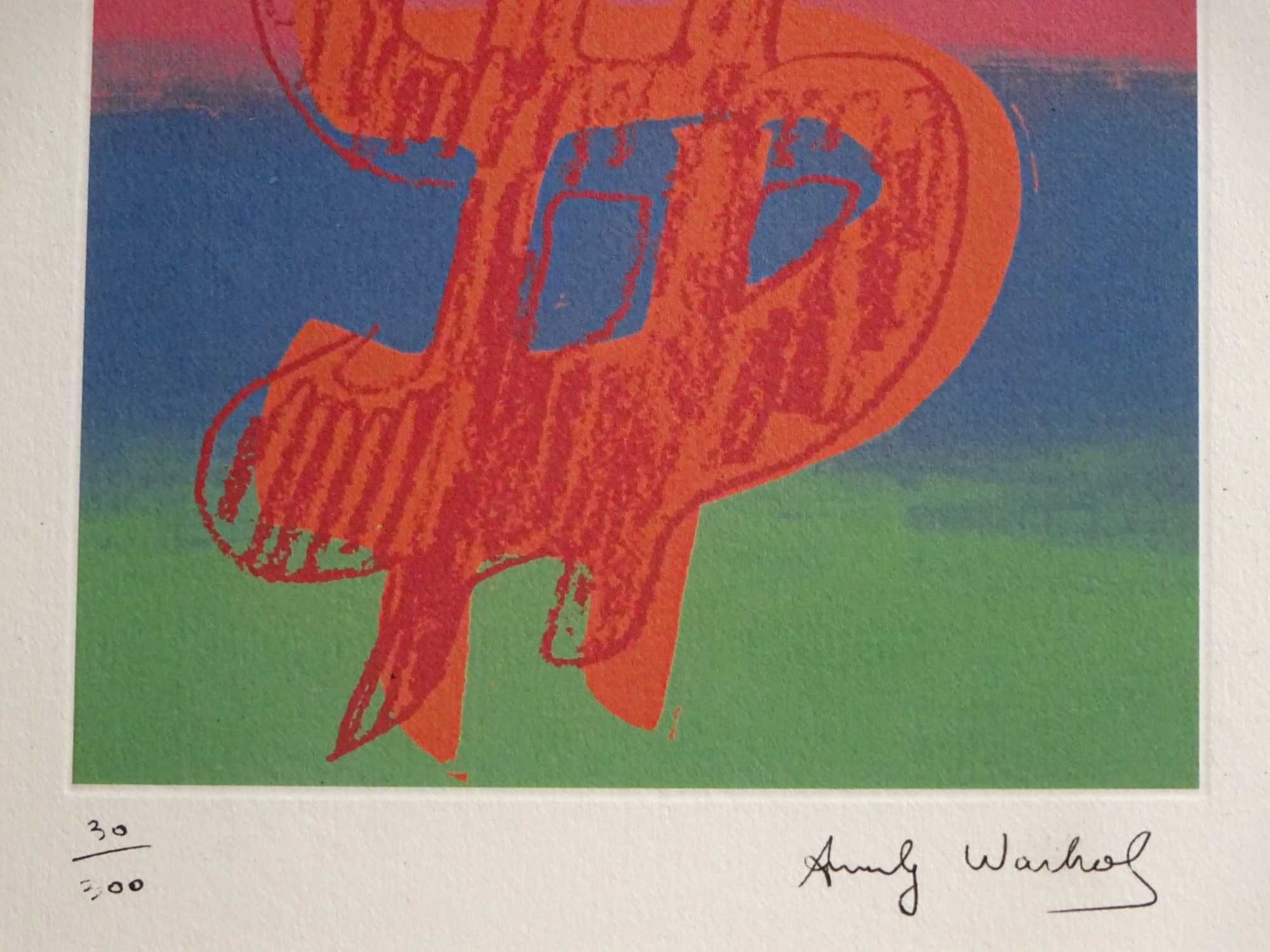 Cromolitografie Andy Warhol, ‘Dollar Sign’ | Piesa Foarte RARA