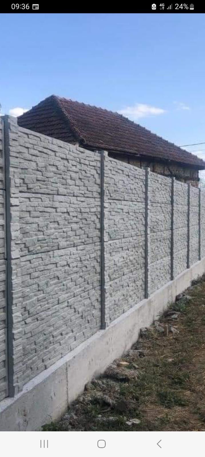 Garduri, gard placi beton Dâmbovița Argeș Prahova București Giurgiu