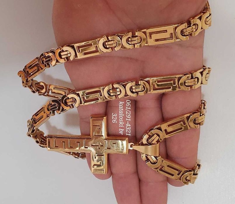 нови позлатен ланци  с 14к златна баня.