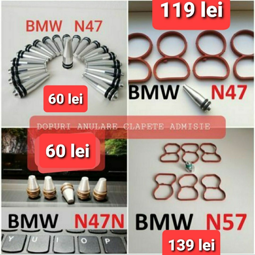 BMW N47N dopuri anulare clapete admisie N47N 184 cp 2.0D