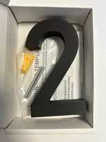 Numar casa, usa, gard, 3d, modern, cifre "0 - 9",  gri-antracit