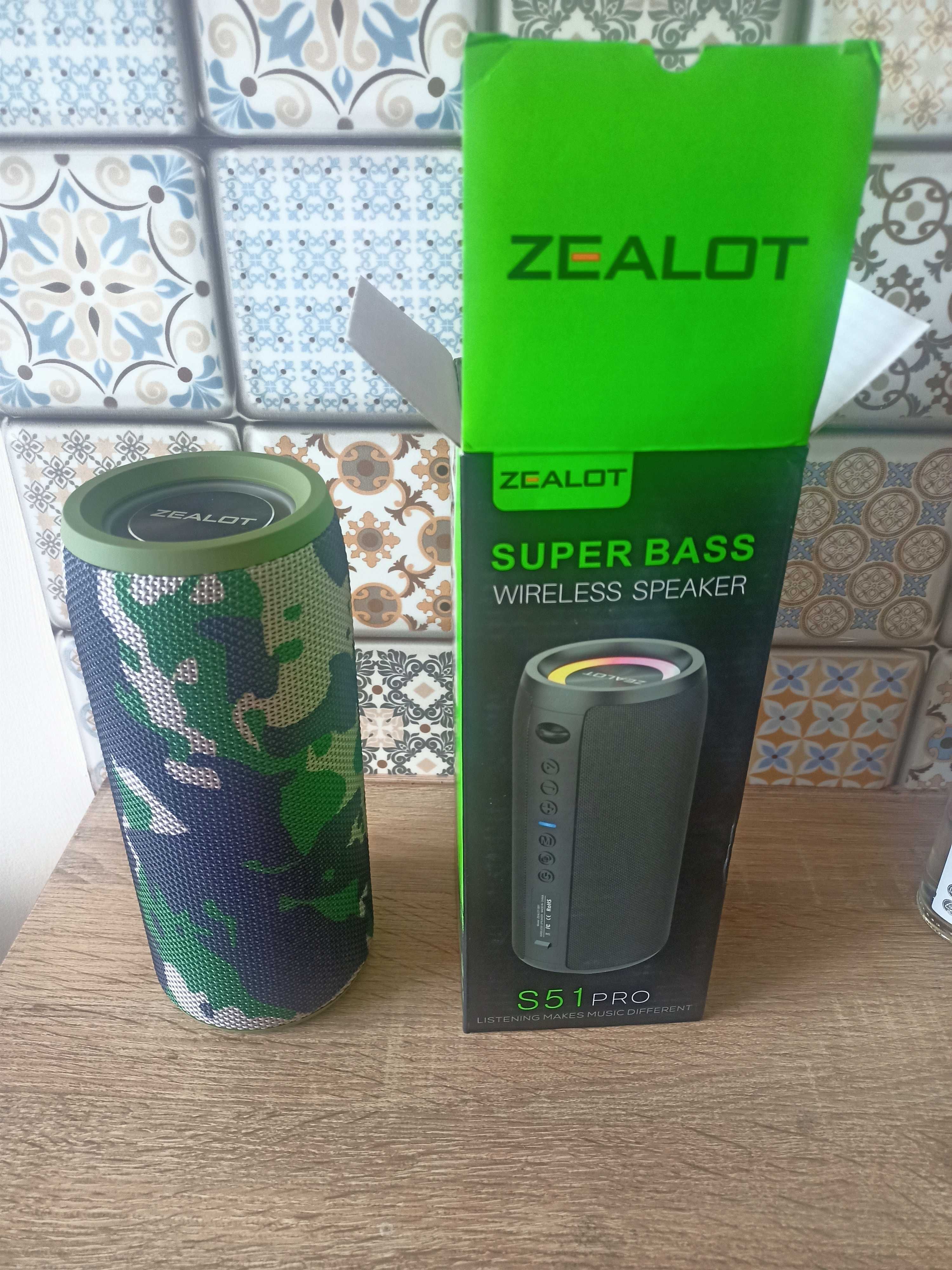 Zealot s 51 pro 40w super bass power bank Блутут колонка