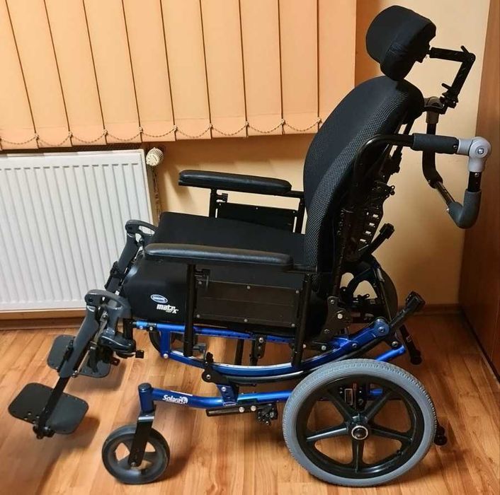 Scaun rotile, carut handicap, reclinabil, + Sezut pneumatic antiescare