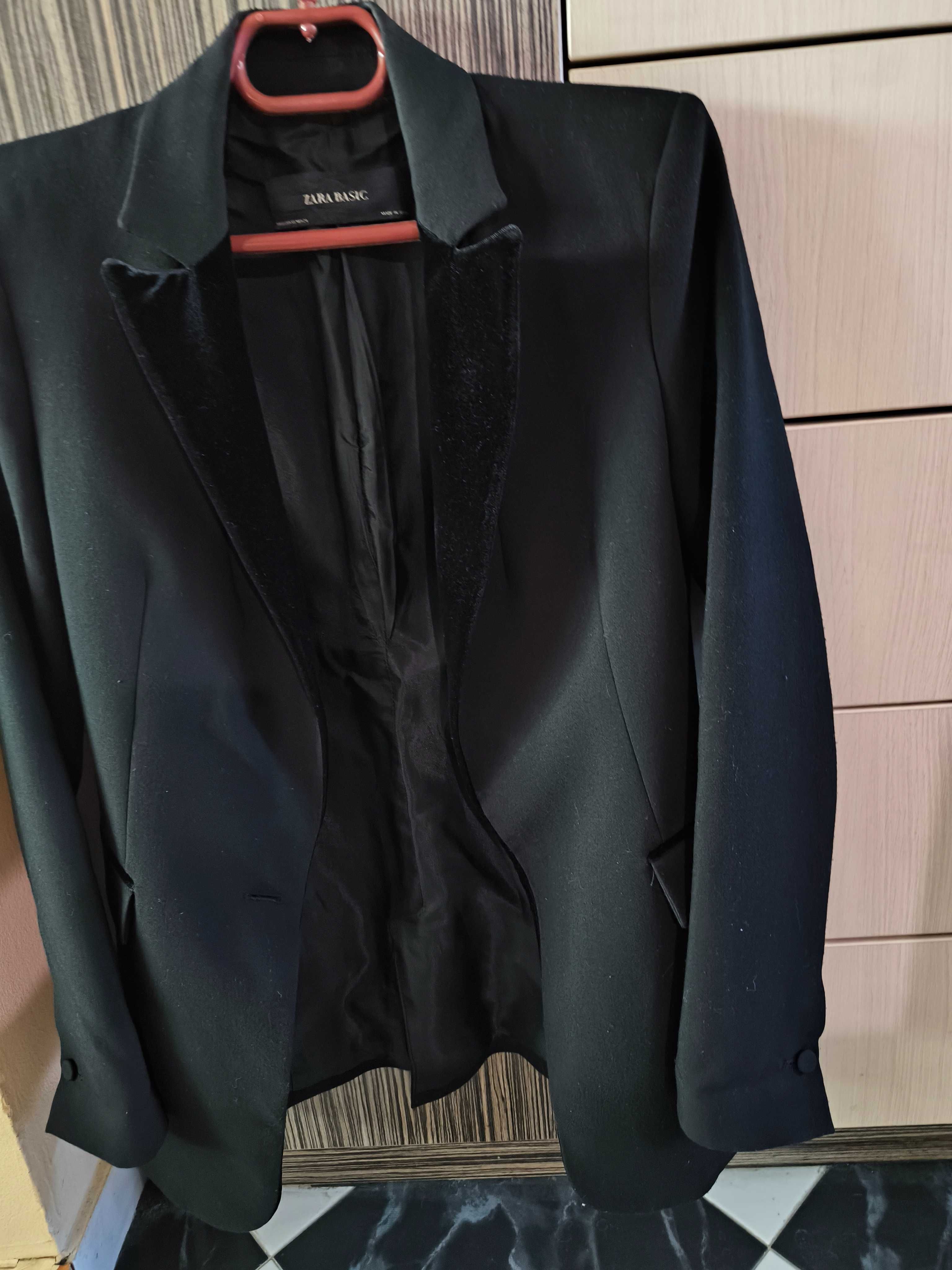 Черно Сако Zara Basic XS