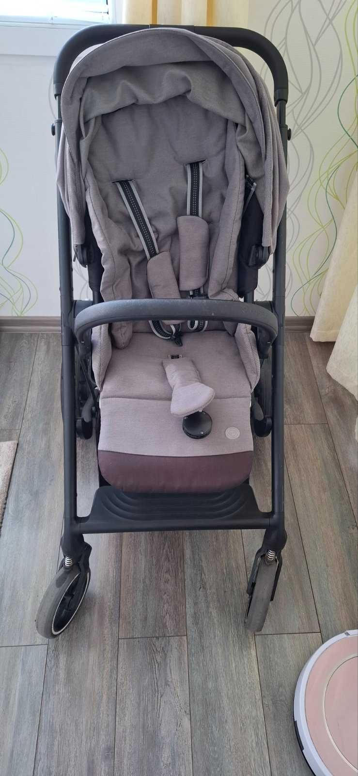 Бебешка количка Cybex Balios S Lux, черно шаси, Moon Black