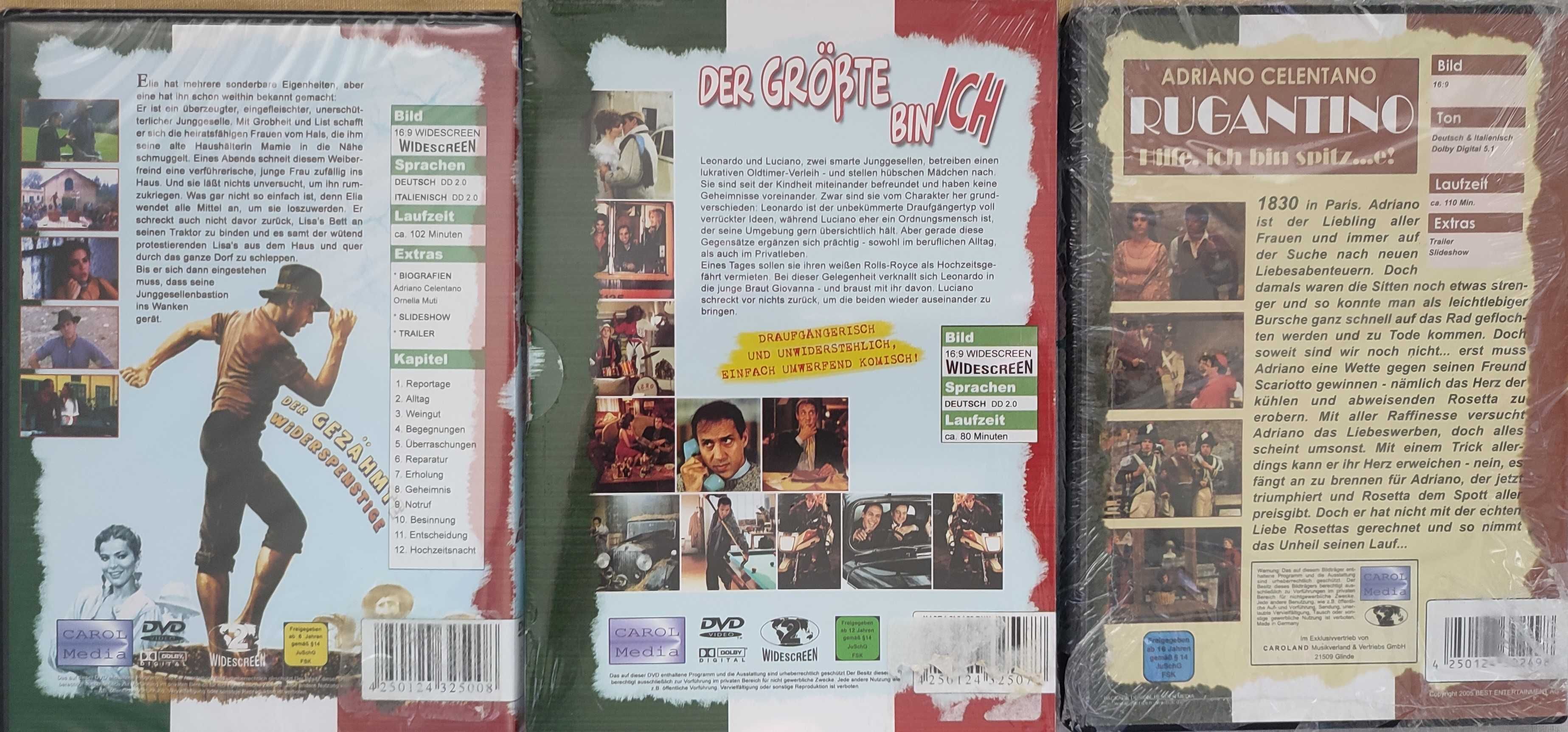 Филми на Андриано Челентано на DVD