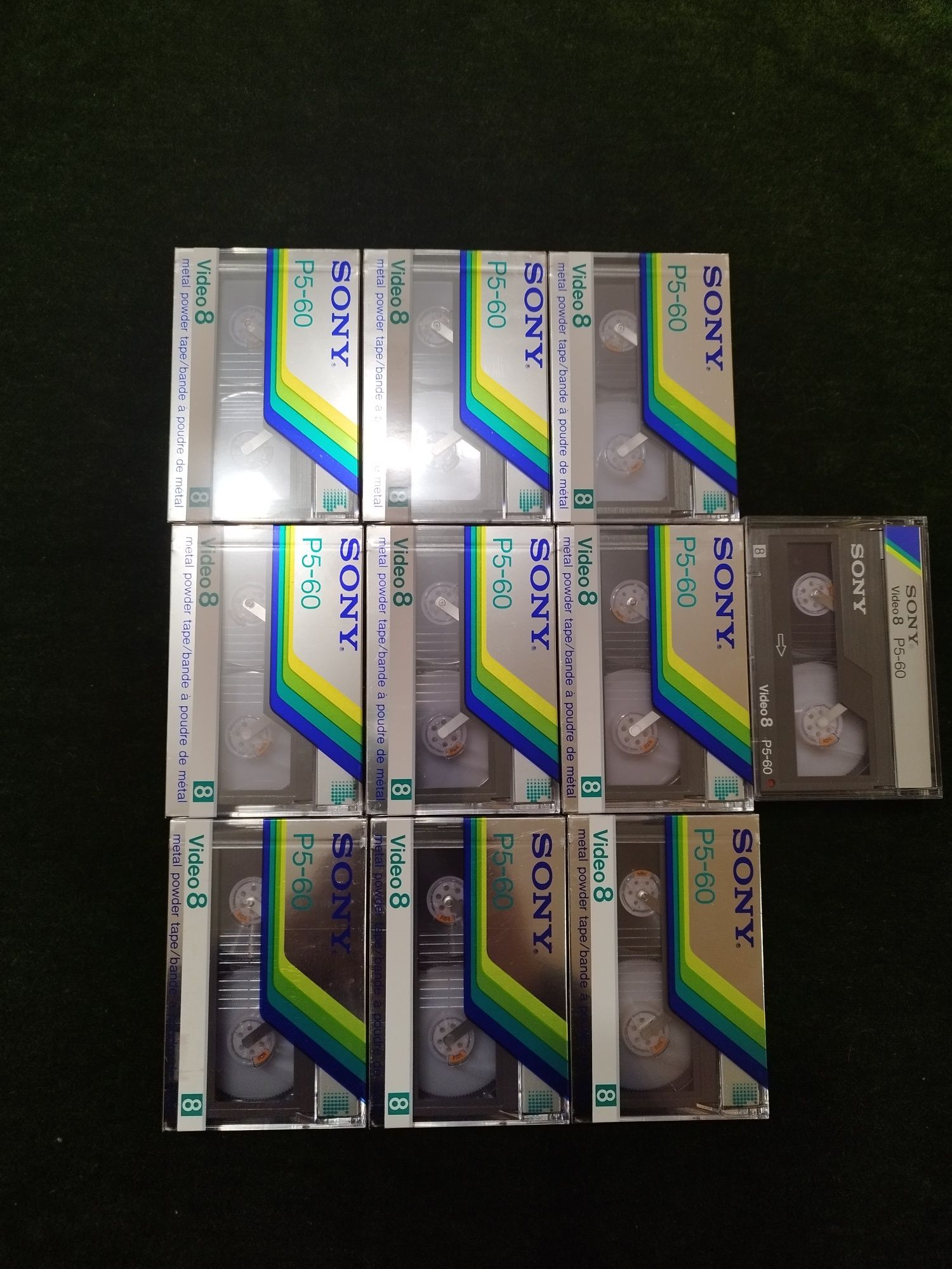 Продавам 10броя video касети sony
