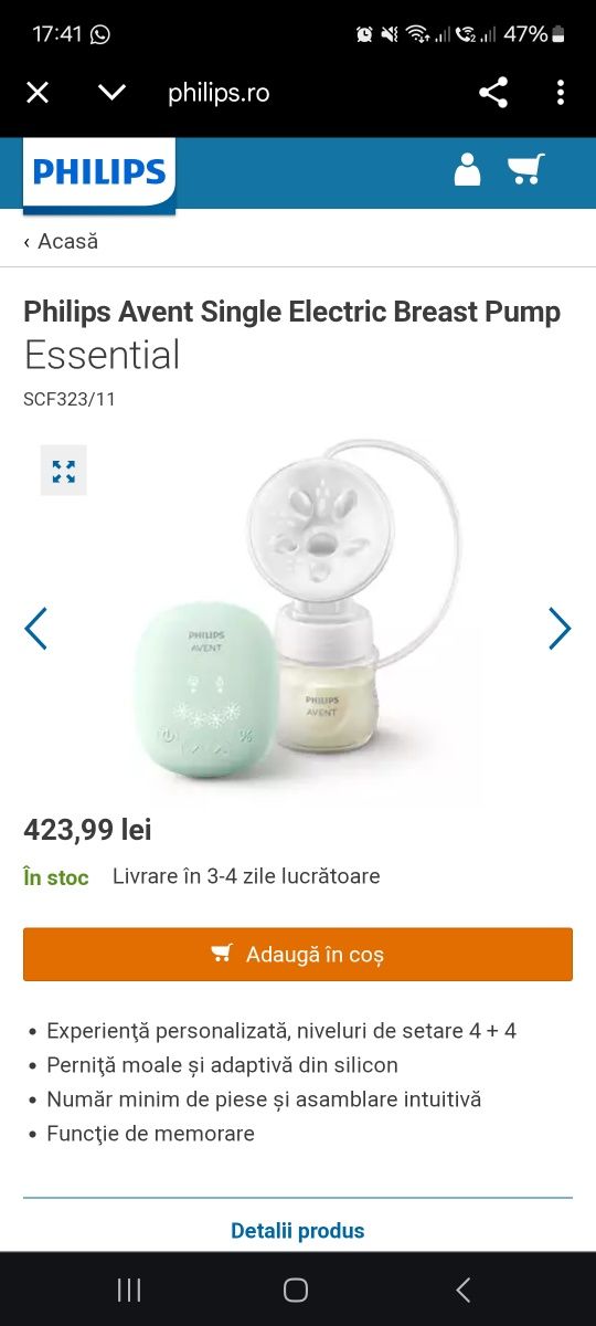 Pompa san Philips Avent