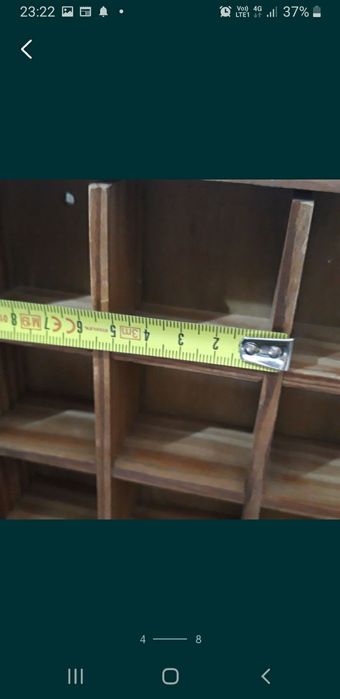 Raft din lemn miniatura