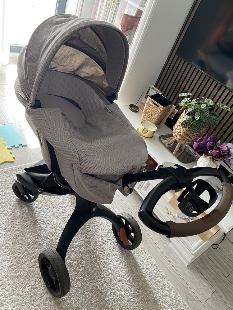 Carucior stokke V6 Brushed Grey, 3in1