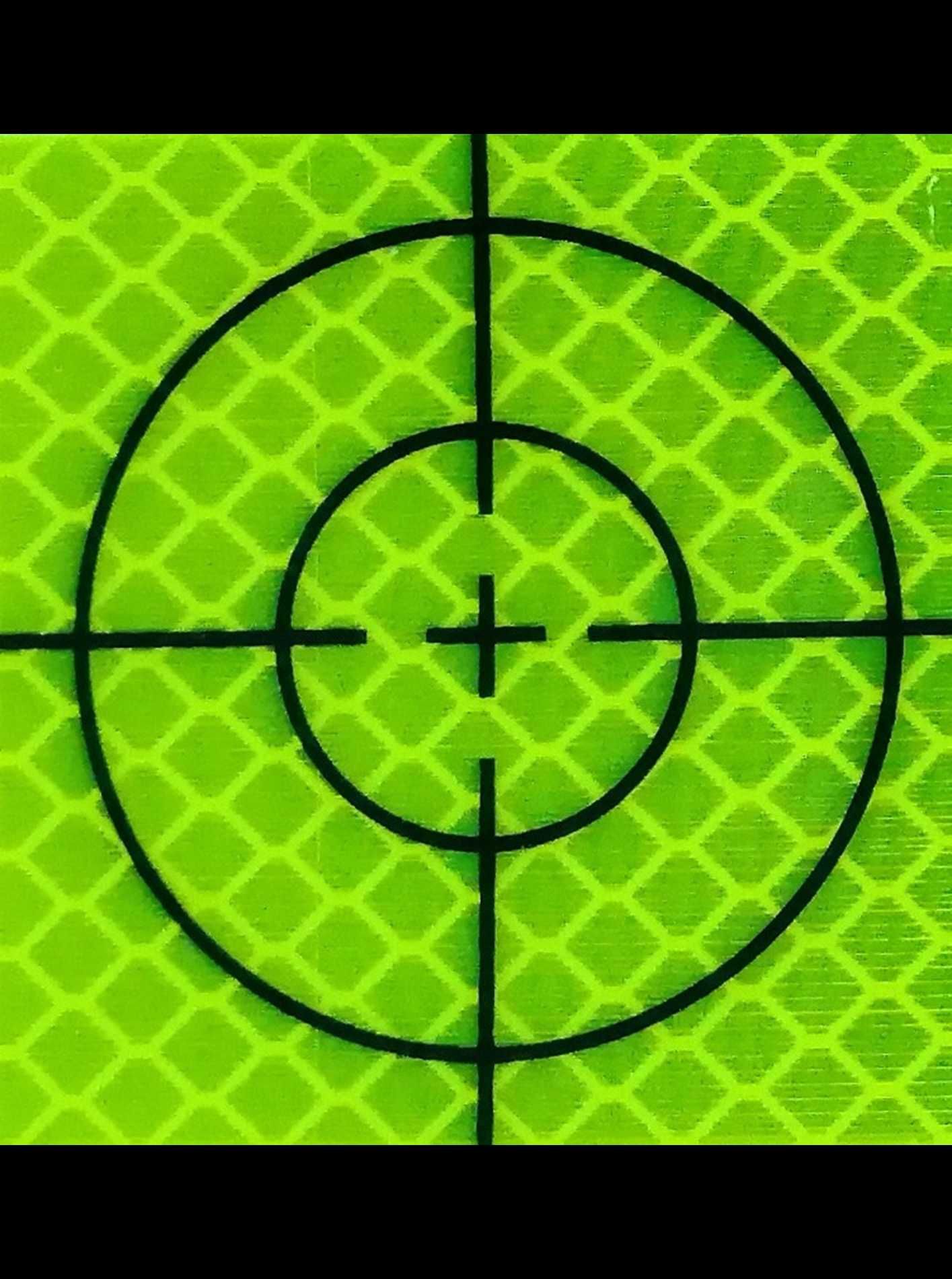 Марки рефлекторные пленки 60x60 мм для измерений до 100 м.