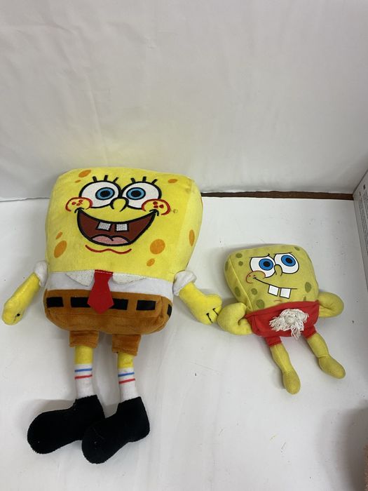 Lot 2 jucării din pluș SPONGE BOB mascote desene animate