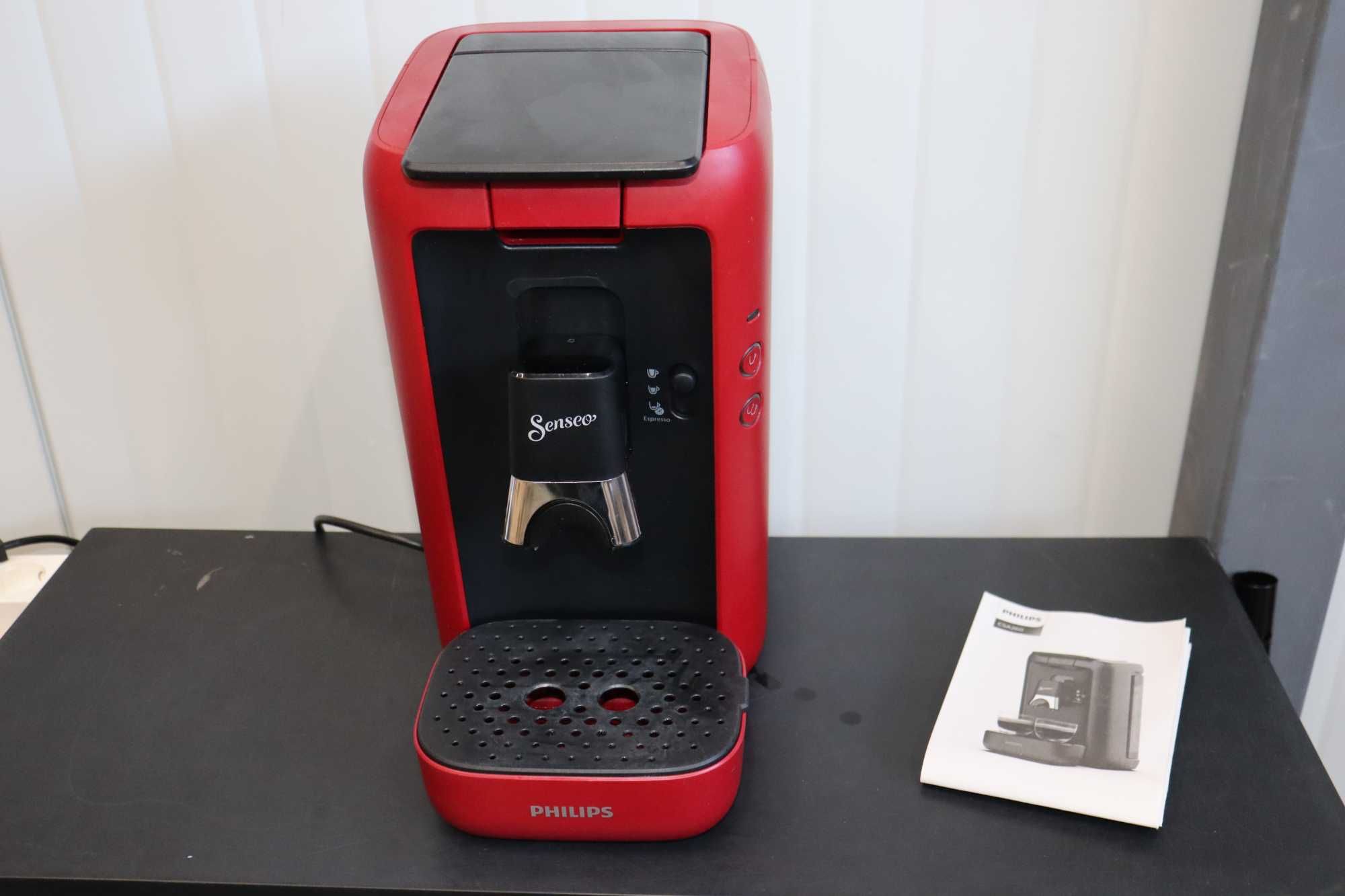 Кафе машина Philips Senseo Maestro, падове,  Red,1.2L 1450W, 2 цедки