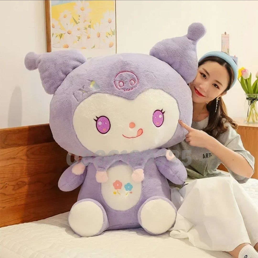 Голяма плюшена играчка Hello Kitty Kuromi 100см, Плюшена играчка Кити