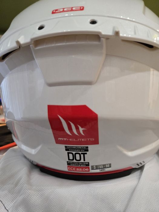 Casca moto/scuter MT Helmets Cosmo SV Solid A0 White