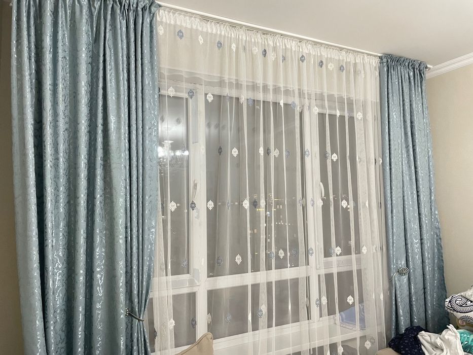 Комплект штор с тюлью