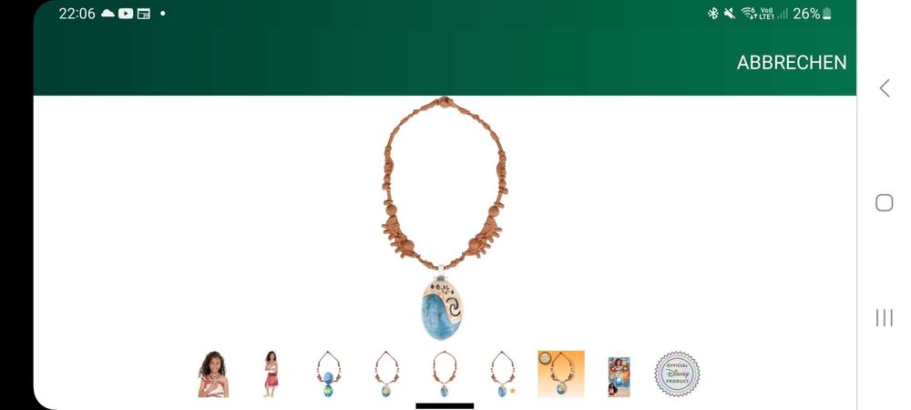 Светещото колие-мида на Vaiana Moana от Jakks Pacifik оригинал  Дисни