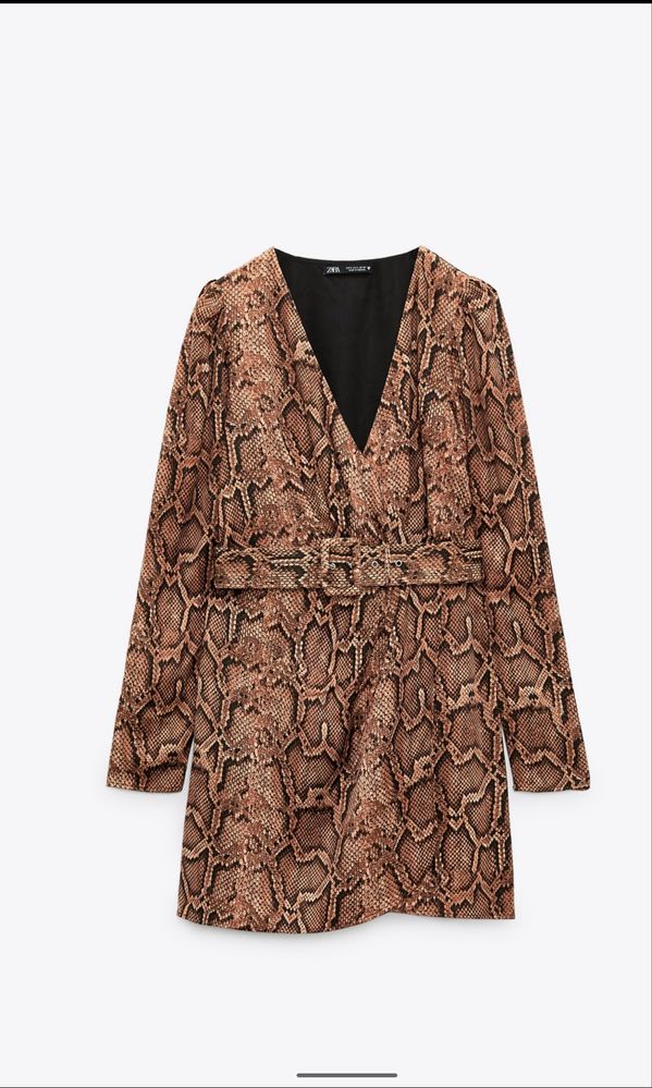 Рокля ZARA с тигров принт