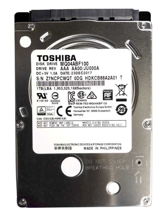 Hard disk 2,5 laptop Toshiba nou perfect 1000 GB 1 Tera