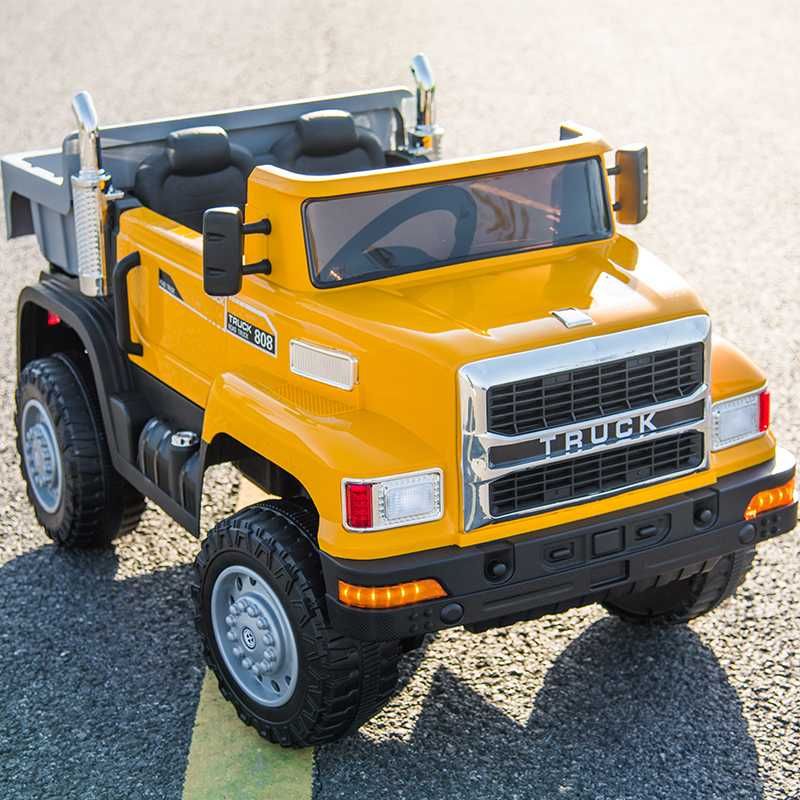 Basculanta electrica pt. 2 copii Kinderauto 4WD Truck 180W 12V Galben