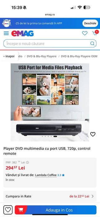 Dvd player cu multiple funcții sigilat