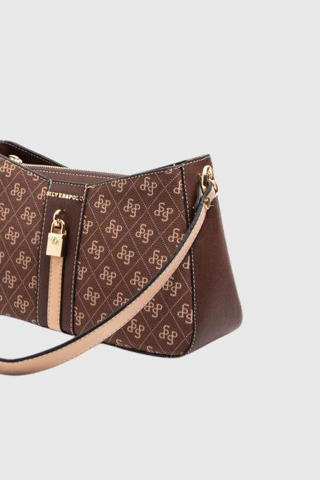 НОВО! ЛИКВИДАЦИЯ! Дамска чанта с мини катинарче Silver&Polo