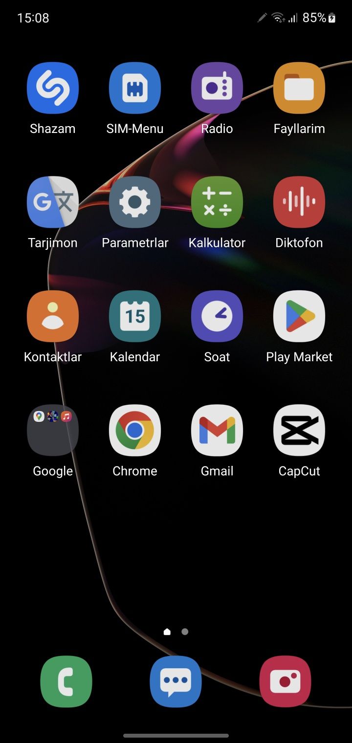 Samsung note 10 5g 12ga 256 xotira