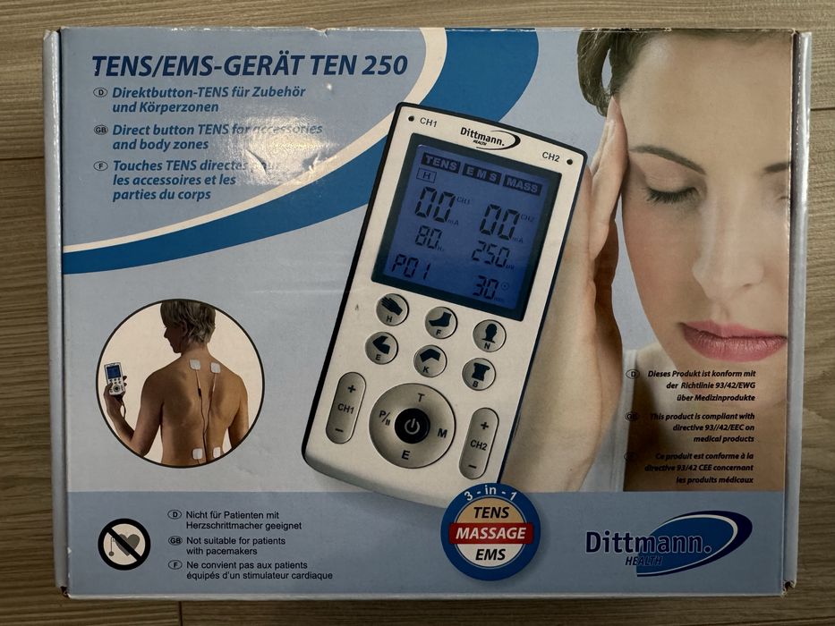 Aparat TENS/EMS TEN 250 de la Dittmann, calitate germană
