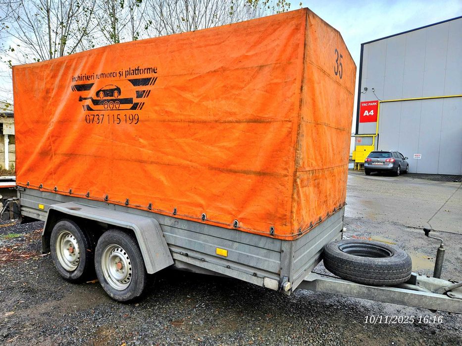 remorca 750 Rydwan remorci cu 1 sau 2 axe