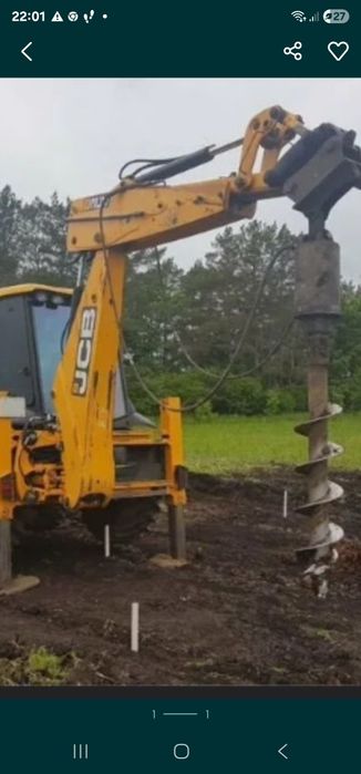 Ямобур, бурение скважин диаметром 300, 500 мм