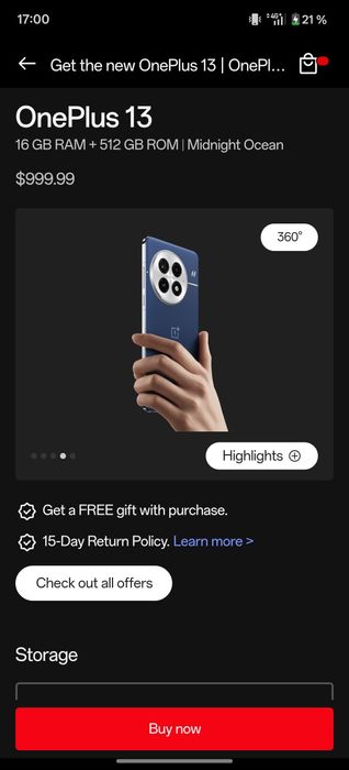 OnePlus 13 (Global version) • 16/512 GB • Состояние идеальное!