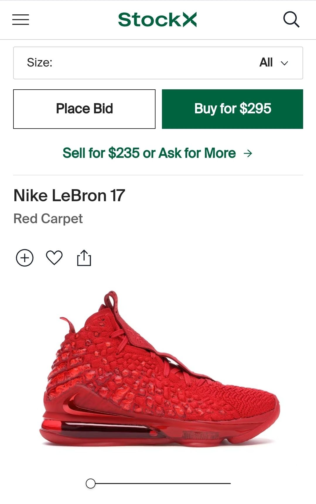 Nike LeBron 17 Red Carpet