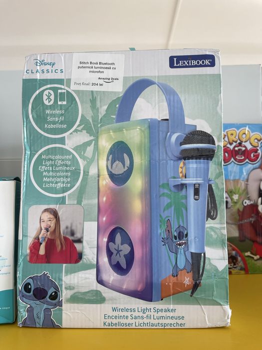 Boxă Bluetooth Puternica cu microfon pentru copii ,Disney Classics