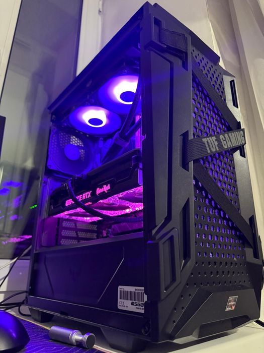 Заряженный компьютер на ASUS TUF ROG STRIX  Ryzen 5600X RTX 3070 TI