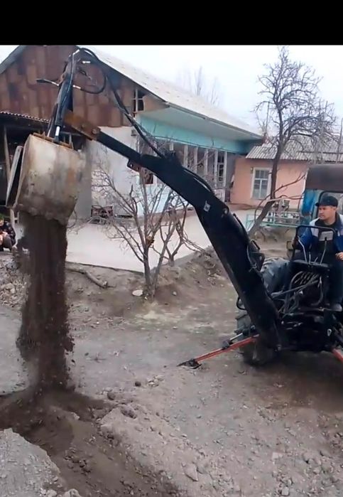Рачок тракторлага пагрузчик экскаватор  килиб ишлатишка