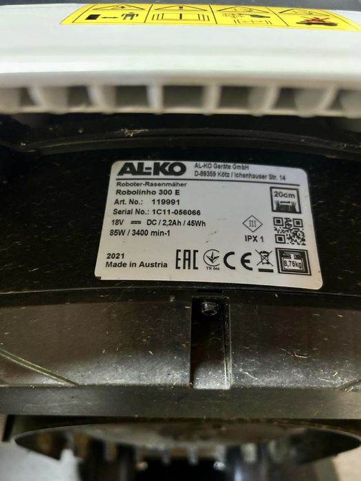 Robot tuns gazon Alko Robolinho 300e Impecabil