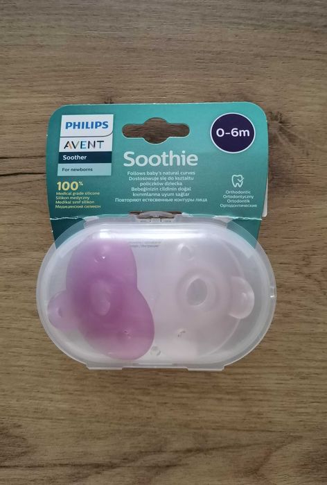 Залъгалки Philips Avent Soothie 0-6м, розови